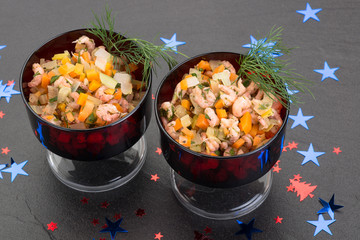 Festlicher Krabbensalat