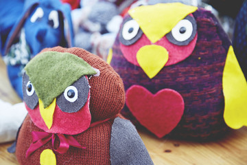 Handmade toys of the Christmas market