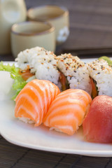 dinner  with  sushi dish