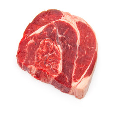 Fototapeta premium Shin of beef meat isolated on a white studio background,