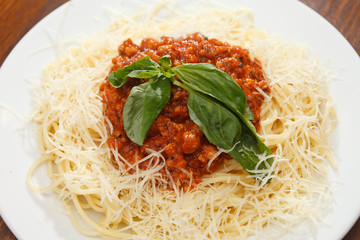 Pasta with meat sauce