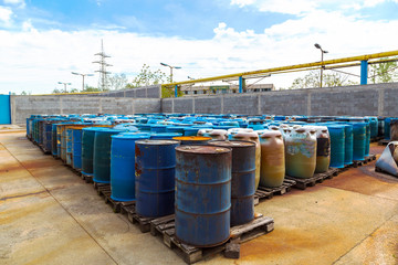 Several barrels of toxic