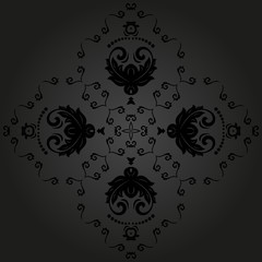 Damask Vector Pattern. Orient Background
