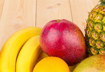 Citrus fruits and bananas