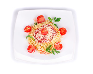 Pasta with tomato sauce