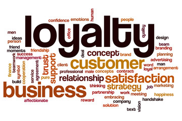 Fototapeta premium Loyalty word cloud