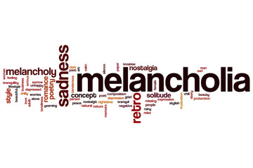Melancholia word cloud