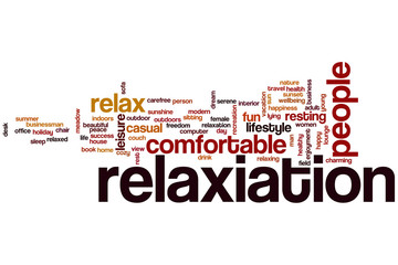 Relaxation word cloud