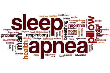 Sleep apnea word cloud