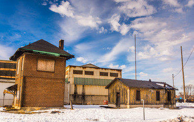 Old abandoned buildings in York, Pennsylvania.