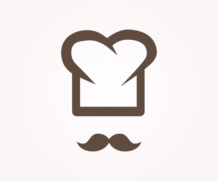 Vector logo design element. Chef, restaurant, cook