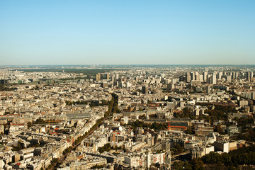 Obraz premium Paris, aerial view.