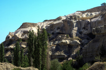 Sandstone formations in Cappadocia, Turkey