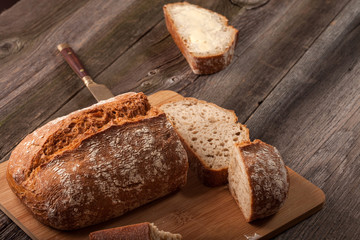 Slice of bread.