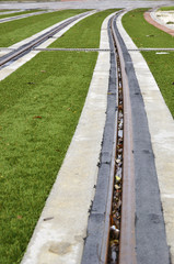 Obraz premium light rail routes, Granada, Spain