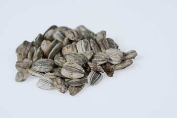 Sunflower Seeds isolated on white