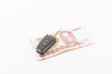 budget for car loan on white background