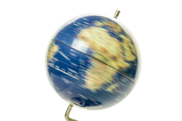 World globe spinning
