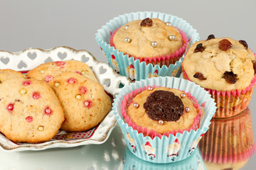 Christmas muffin and cookie