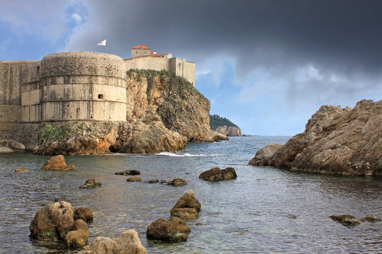 The fortress walls of Dubrovnik, Croatia