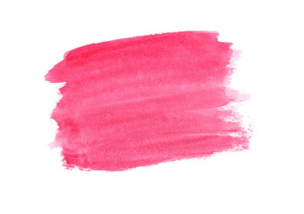 Watercolor pink isolated on white background. Vector illustration, Eps 10.