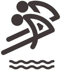 Synchronized diving icon