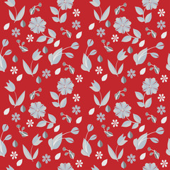 Seamless flower background.