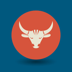 Bull symbol, vector