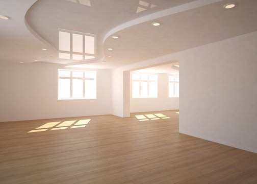 empty 3d interior