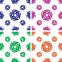 Fototapeta na wymiar Set of backgrounds colored circles