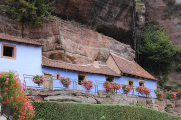 Maison troglodyte à Graufthal (Alsace, France)