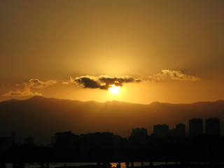 Fototapeta premium atardecer benidorm