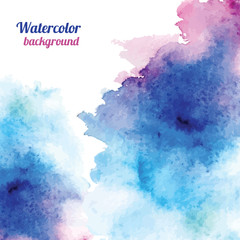 Watercolor background. Vector illustration