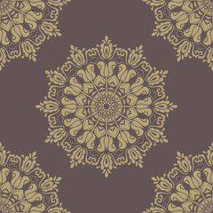 Orient Seamless Vector Pattern. Abstract Background