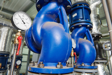 gas heating system boiler room equipments