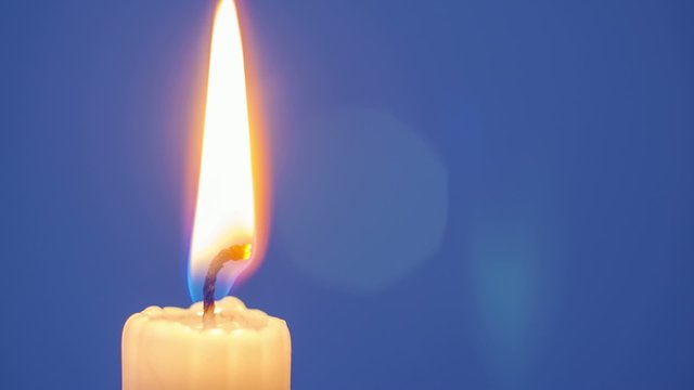 Timelapse of burning candle