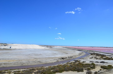 Marais salants, saliniers, Aigues Mortes Camargue 