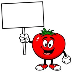 Tomato with Sign