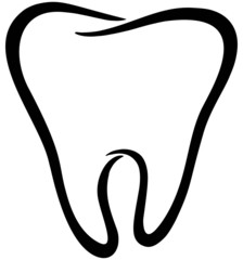 Tooth Abstract Lineart