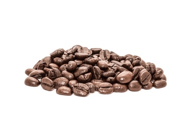 Coffee beans isolated on white background