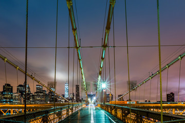 Brooklyn Bridge and the Manhattan skyline