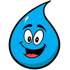 Water Drop Mascot