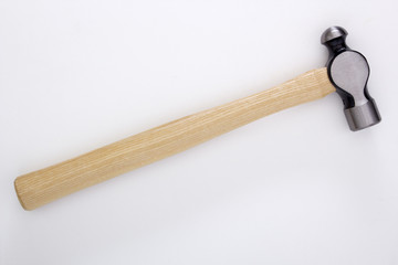 Hammer with a wooden handle