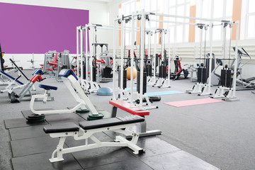 gym apparatus in a gym hall