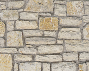 random cut stone wall closeup