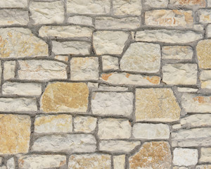 random cut stone wall closeup
