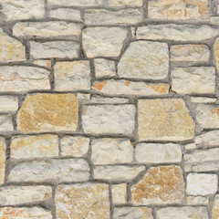 random cut stone wall closeup