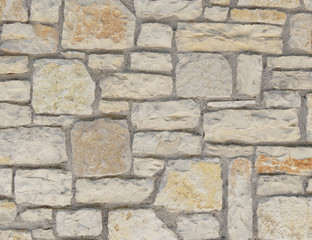random cut stone wall closeup