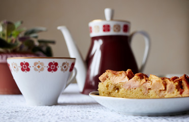 Tea and apple pie