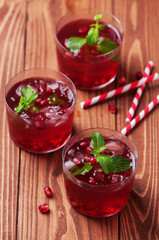 delicious pomegranate cocktail